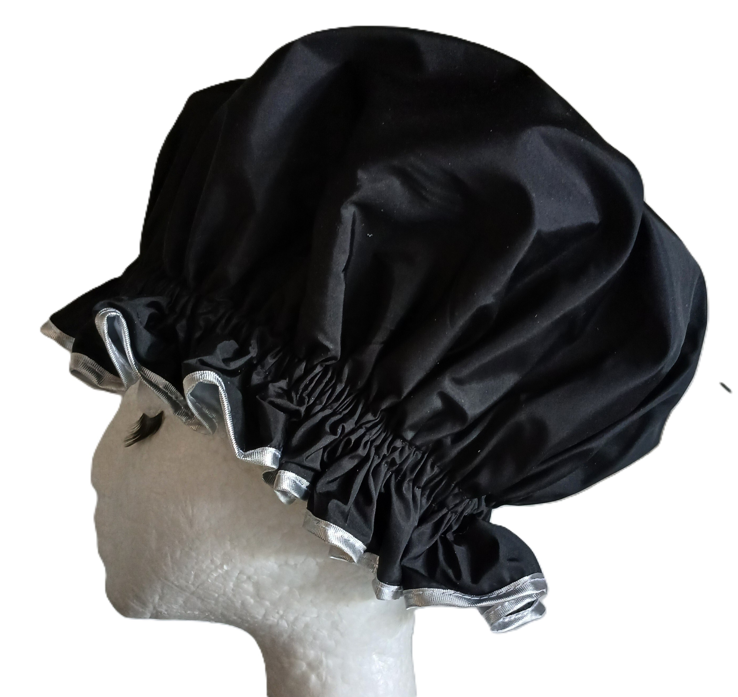 Diamante Shower Cap - DIVA - Black