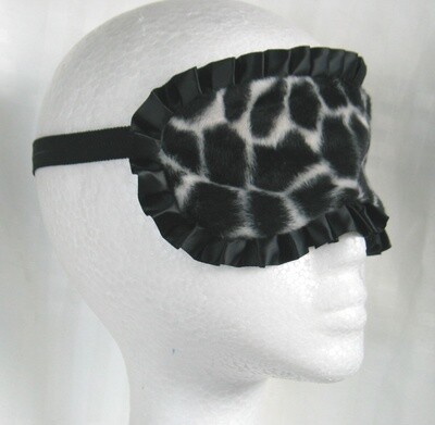 Sleep Mask - Chequered Black