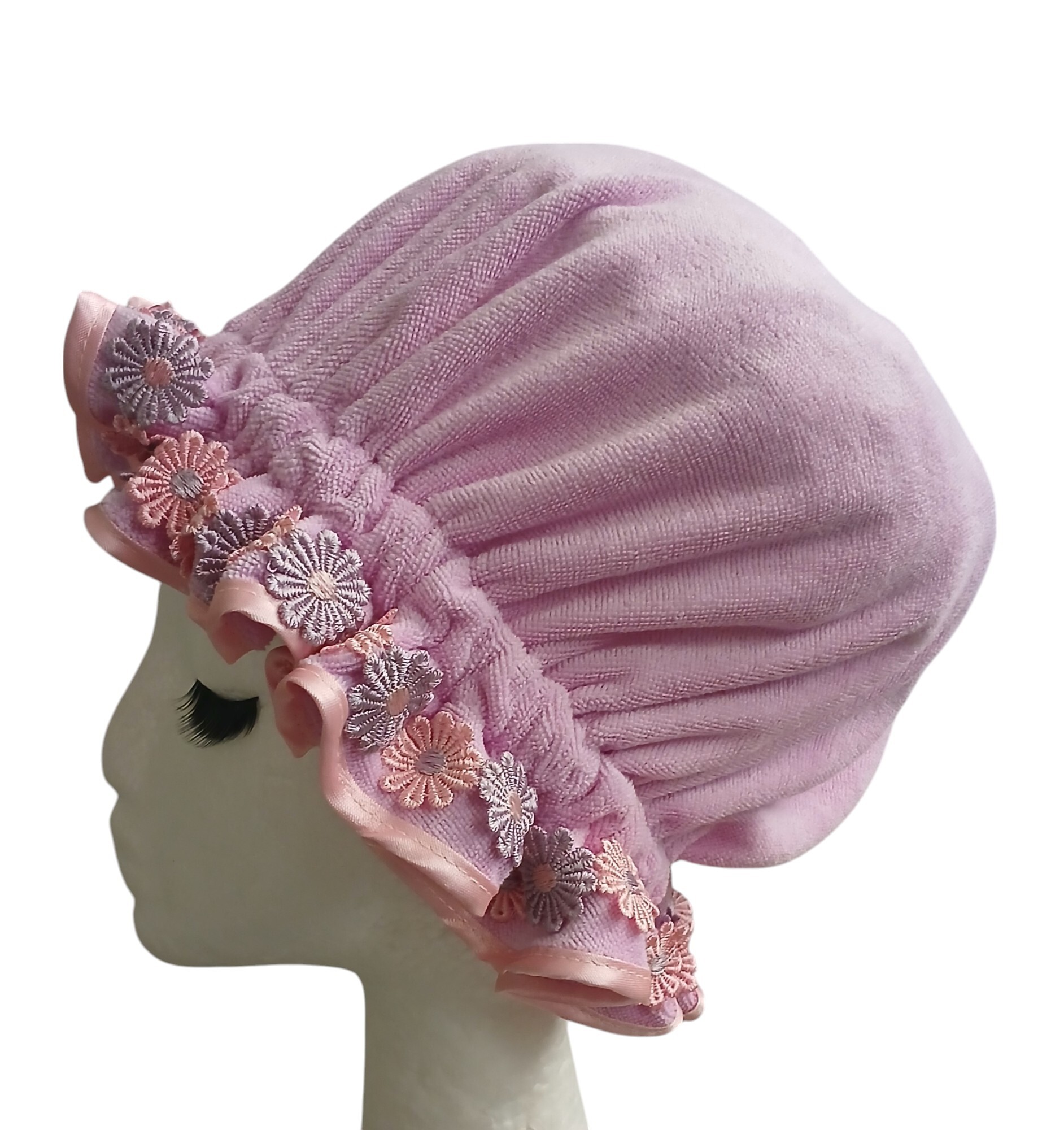 Microfibre Towelling Cap - Lilac