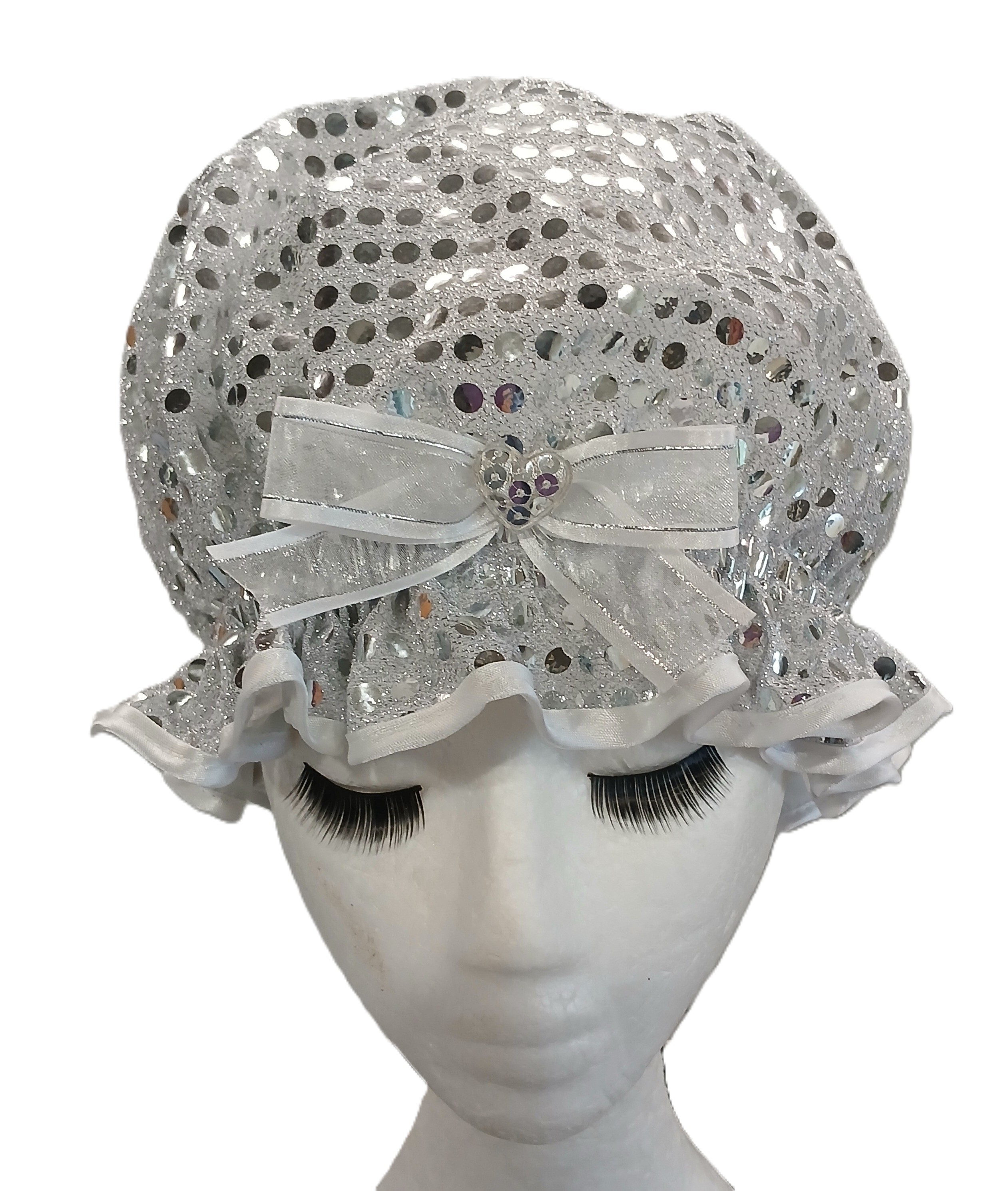 Silver White Sequin