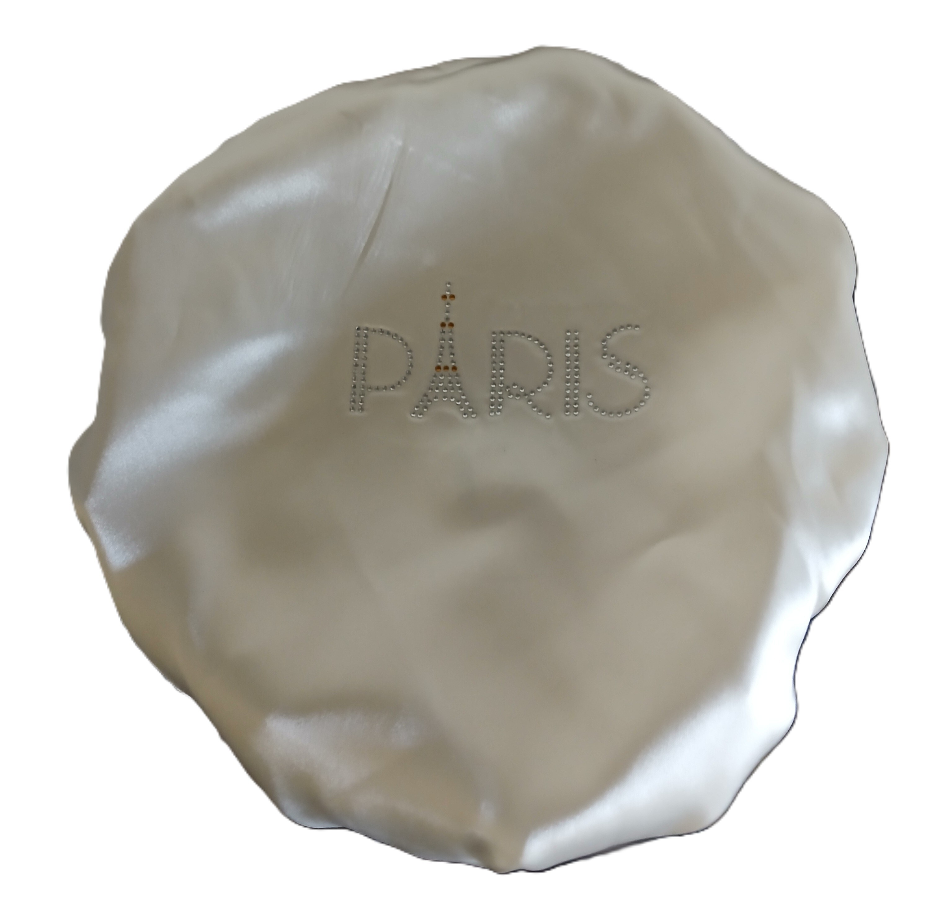 Diamante Shower Cap - PARIS - Cream