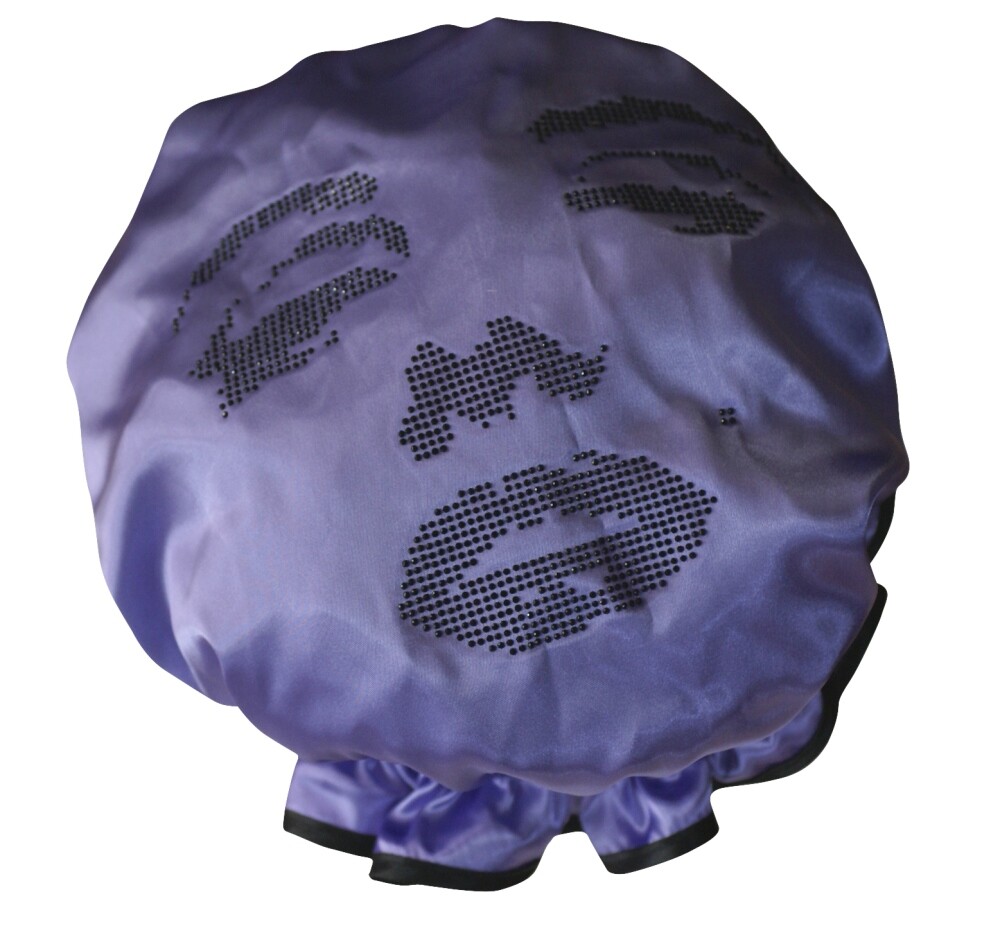 Diamante Shower Cap - MARILYN - Lilac