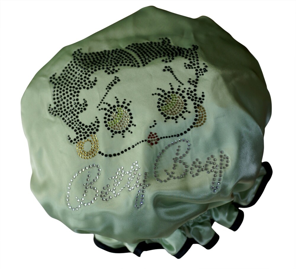 Diamante Shower Cap - BETTY BOOP - Lime