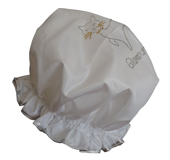 Diamante Shower Cap - GLAMOUR PUSS - White