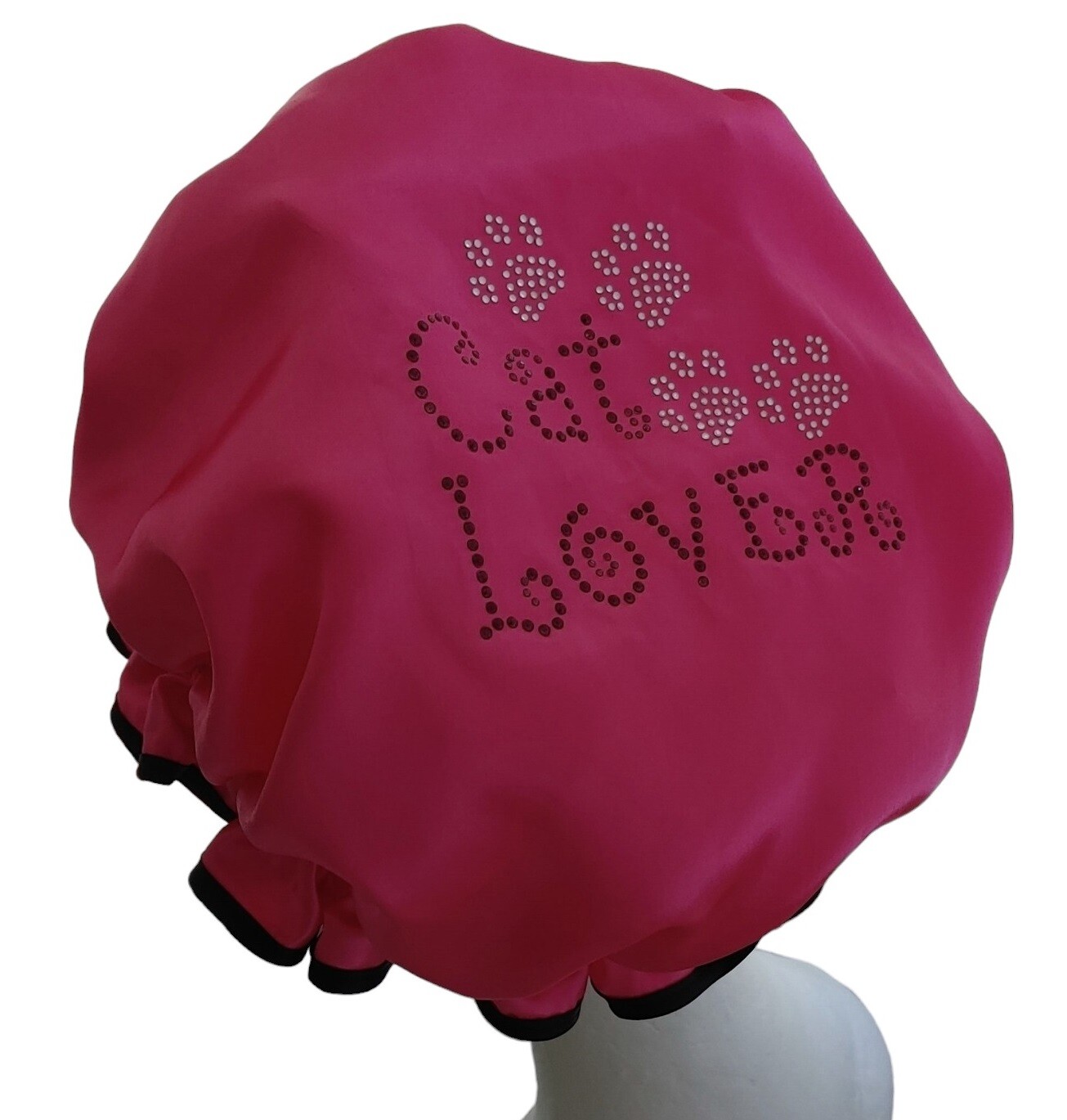 Diamante Shower Cap - Cat Lover