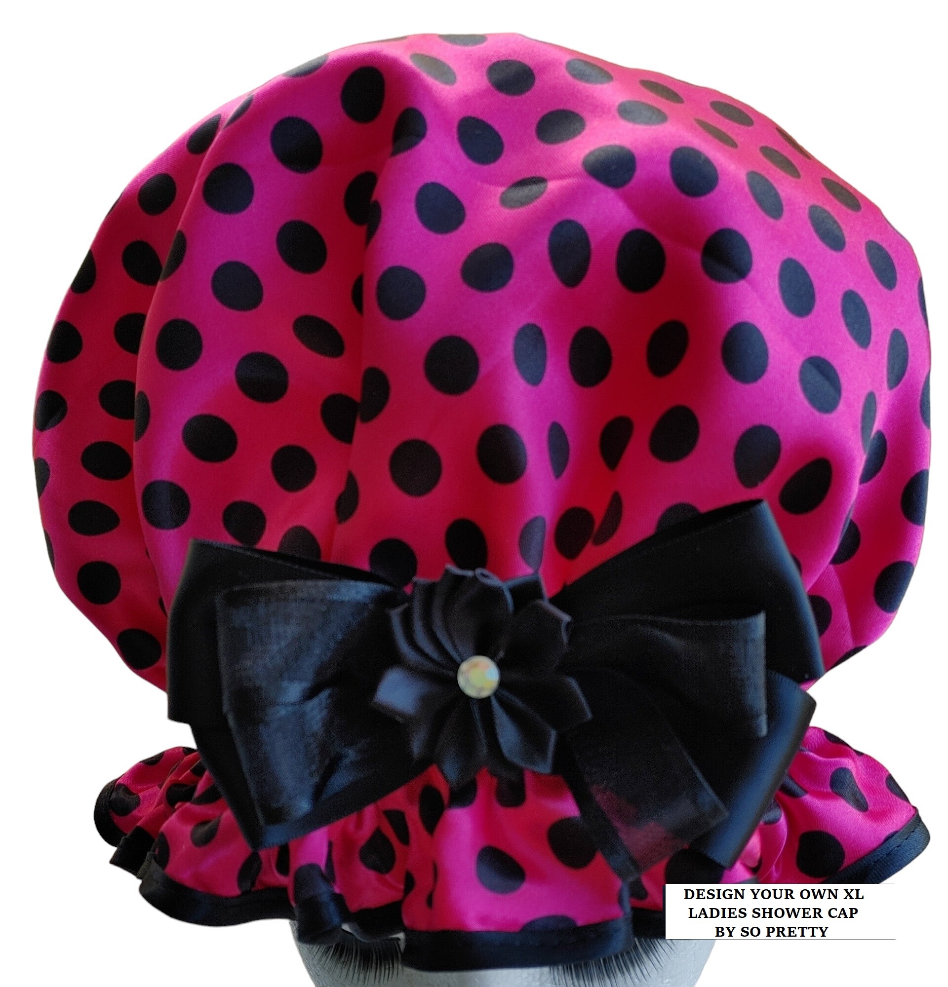 XL - DESIGN YOUR OWN Ladies Shower Cap 