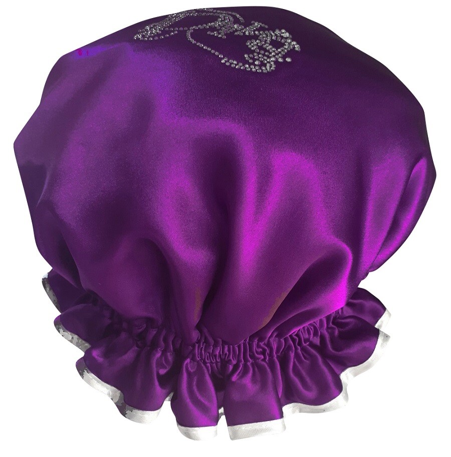 Diamante Shower Cap - DIVA - DkPurple