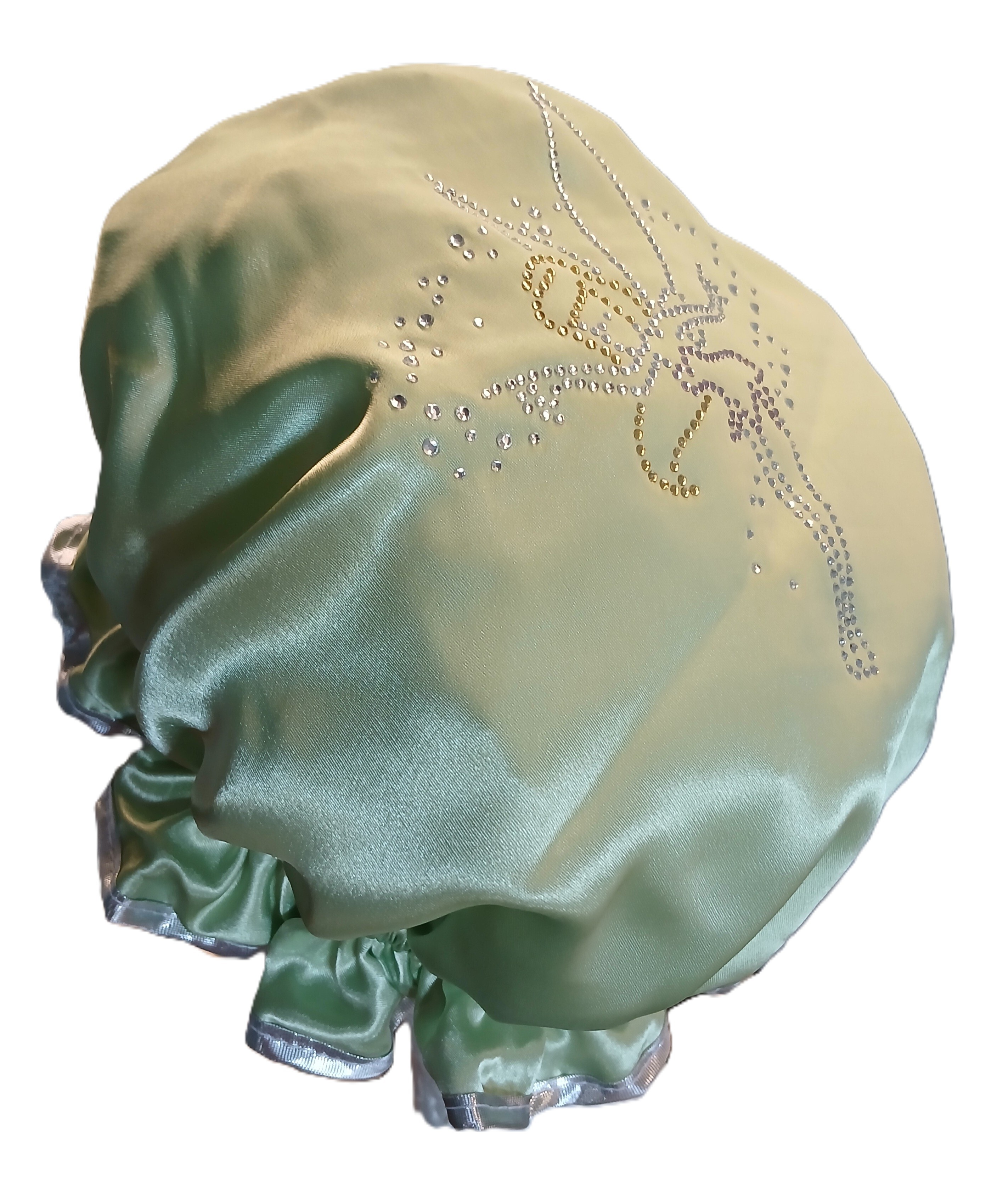 Diamante Shower Cap - TINKERBELL (Girls) - Lime