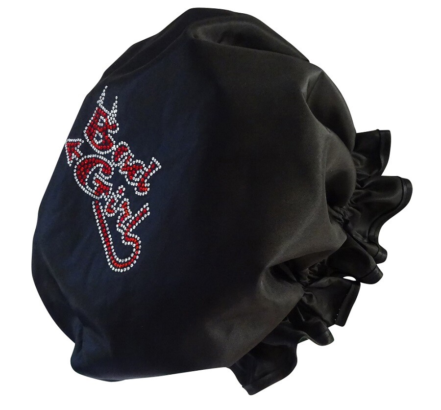 Diamante Shower Cap - BAD GIRL - Black