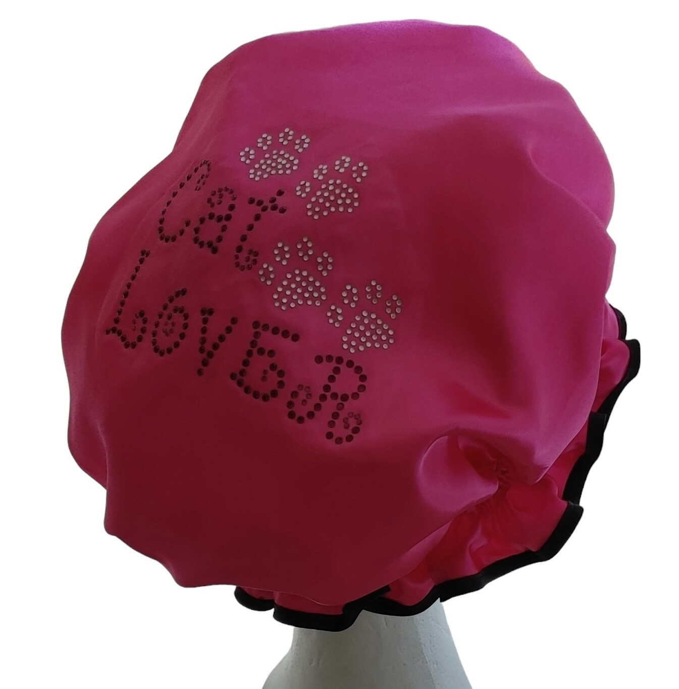 Diamante Shower Cap - Cat Lover