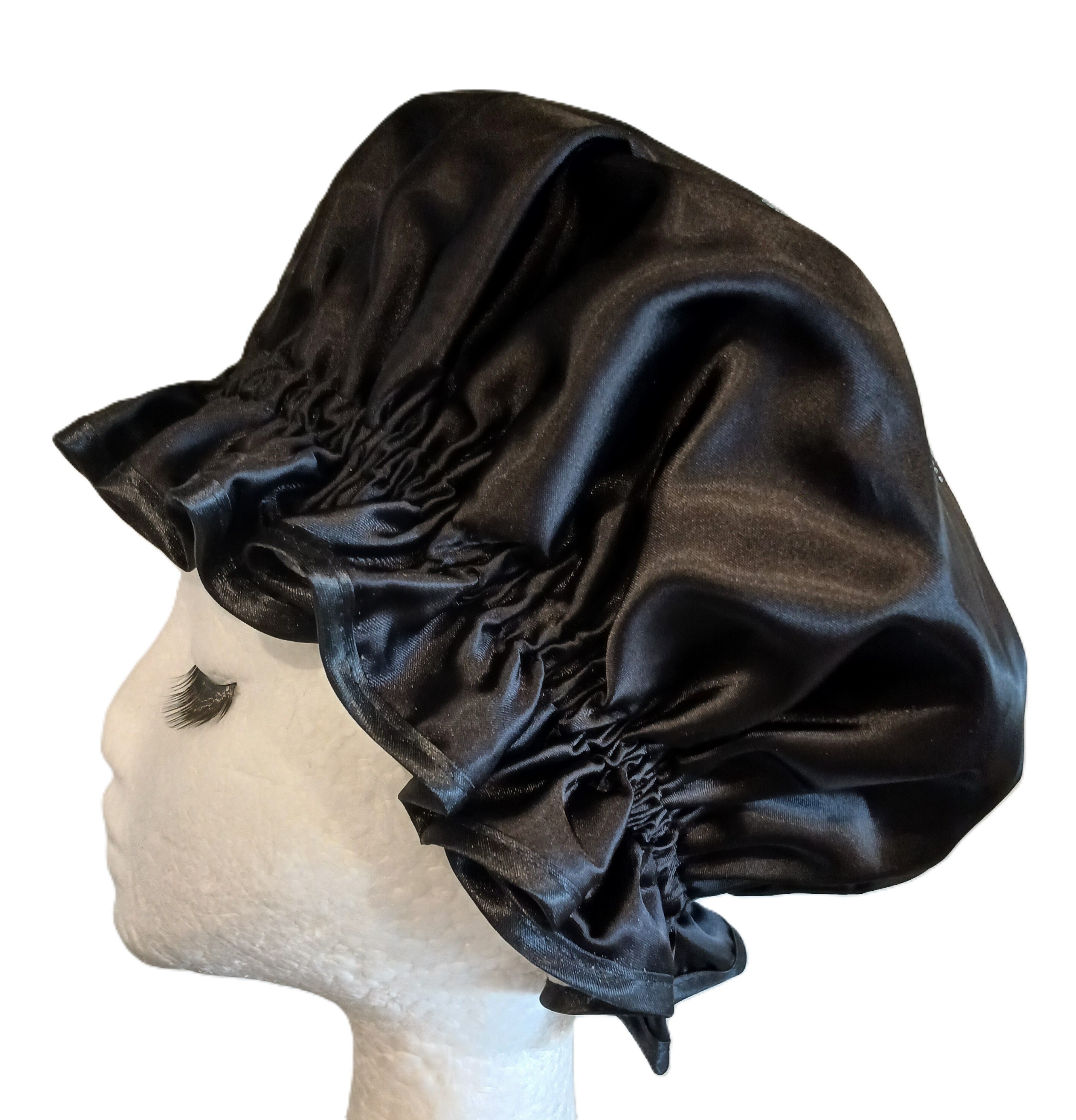 Diamante Shower Cap - GLAM MA -Black