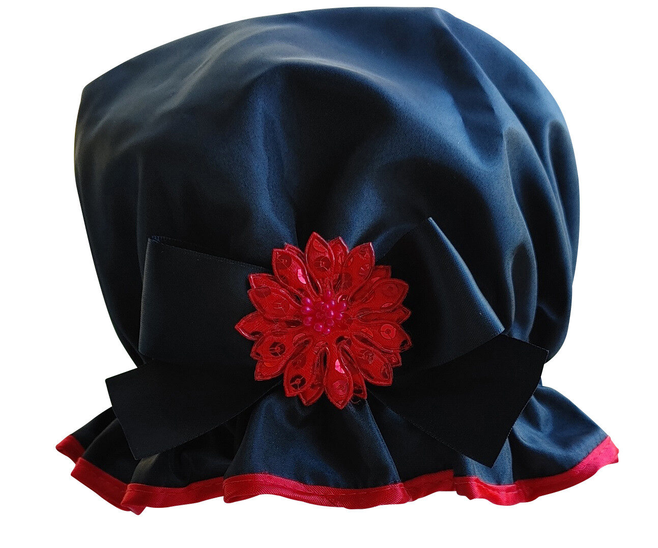 Big Bow Pizzaz - Black w/Red