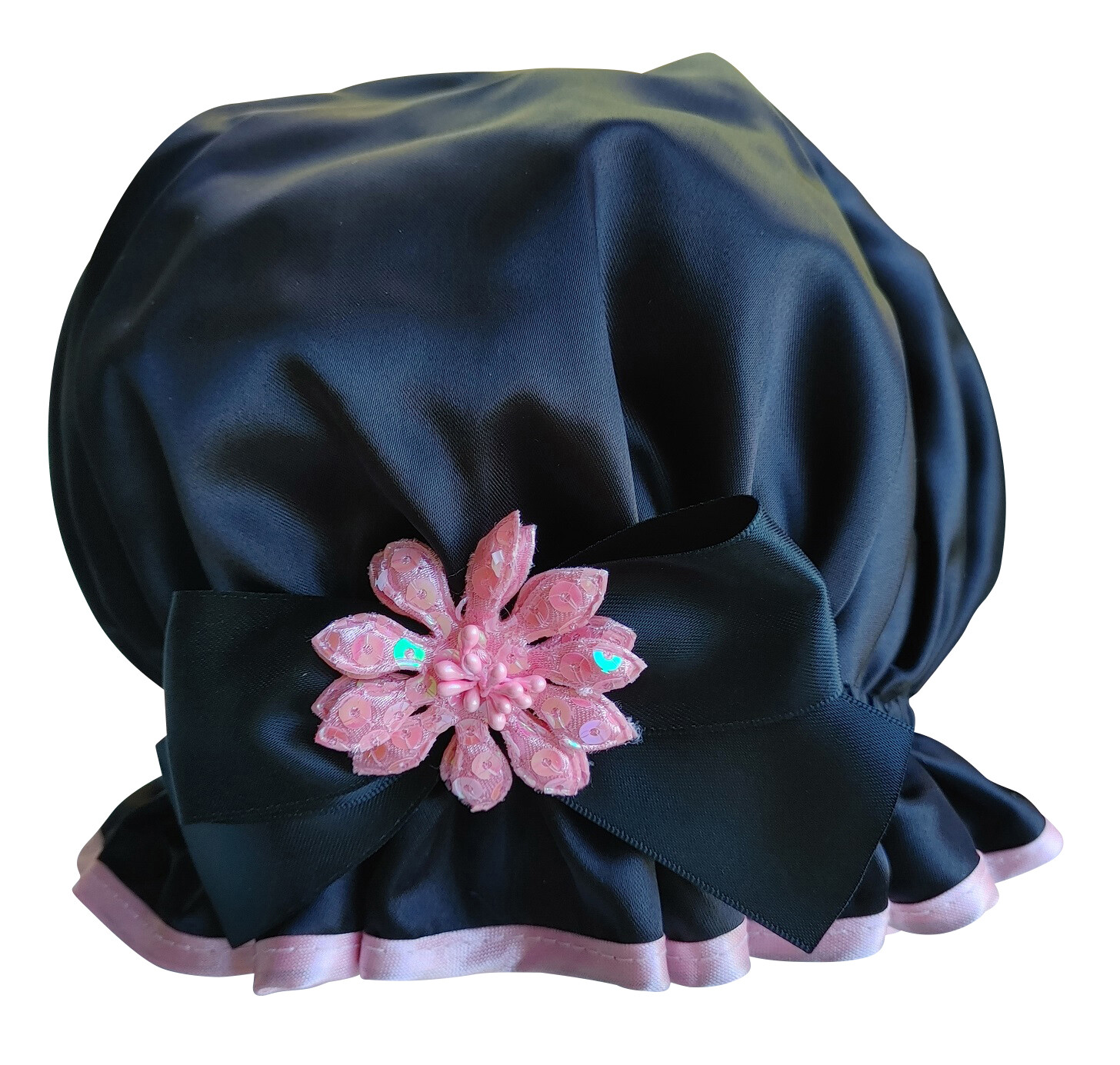 Big Bow - Pizazz - Black w/Pink