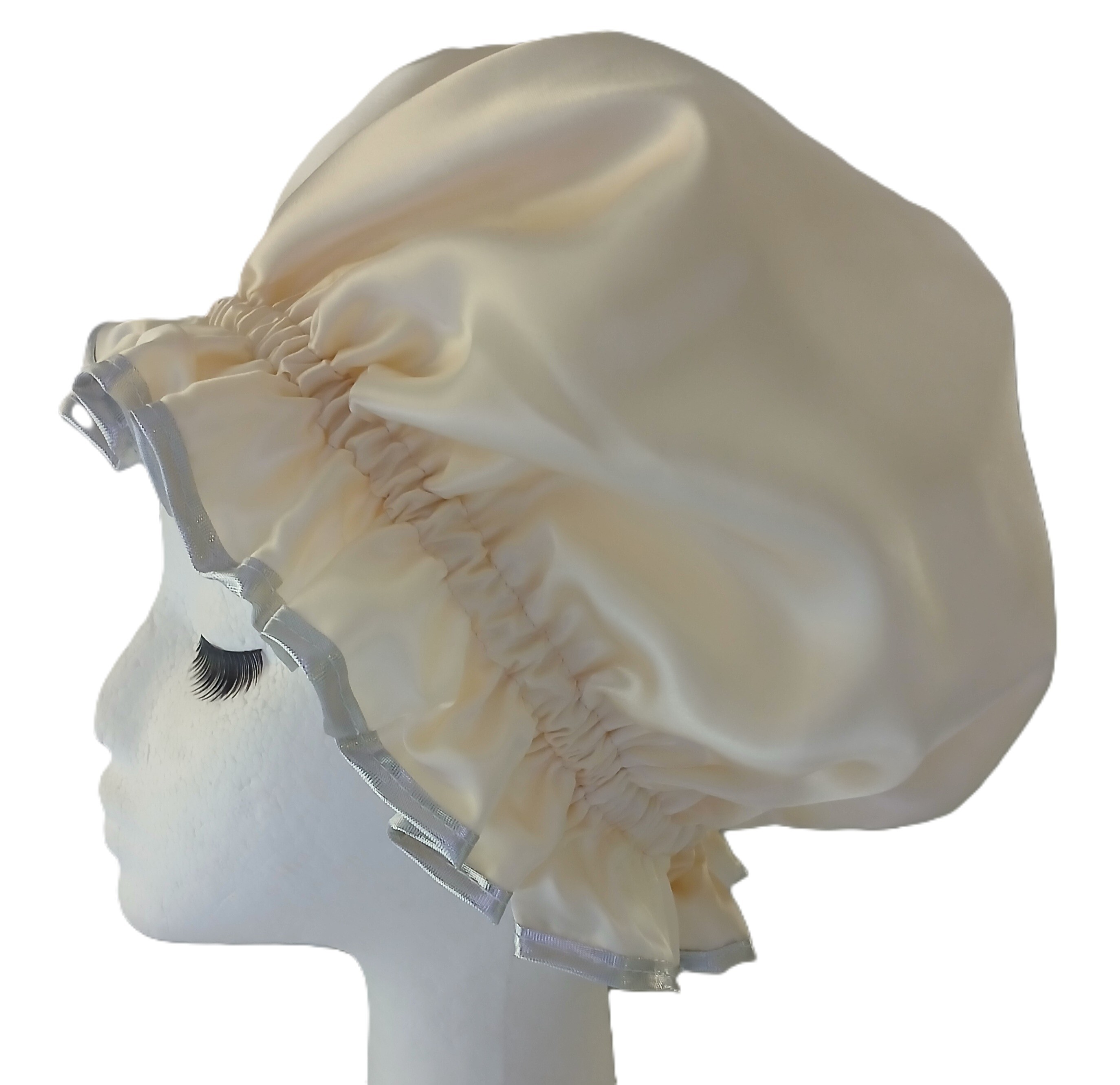 Diamante Shower Cap - PARIS - Cream
