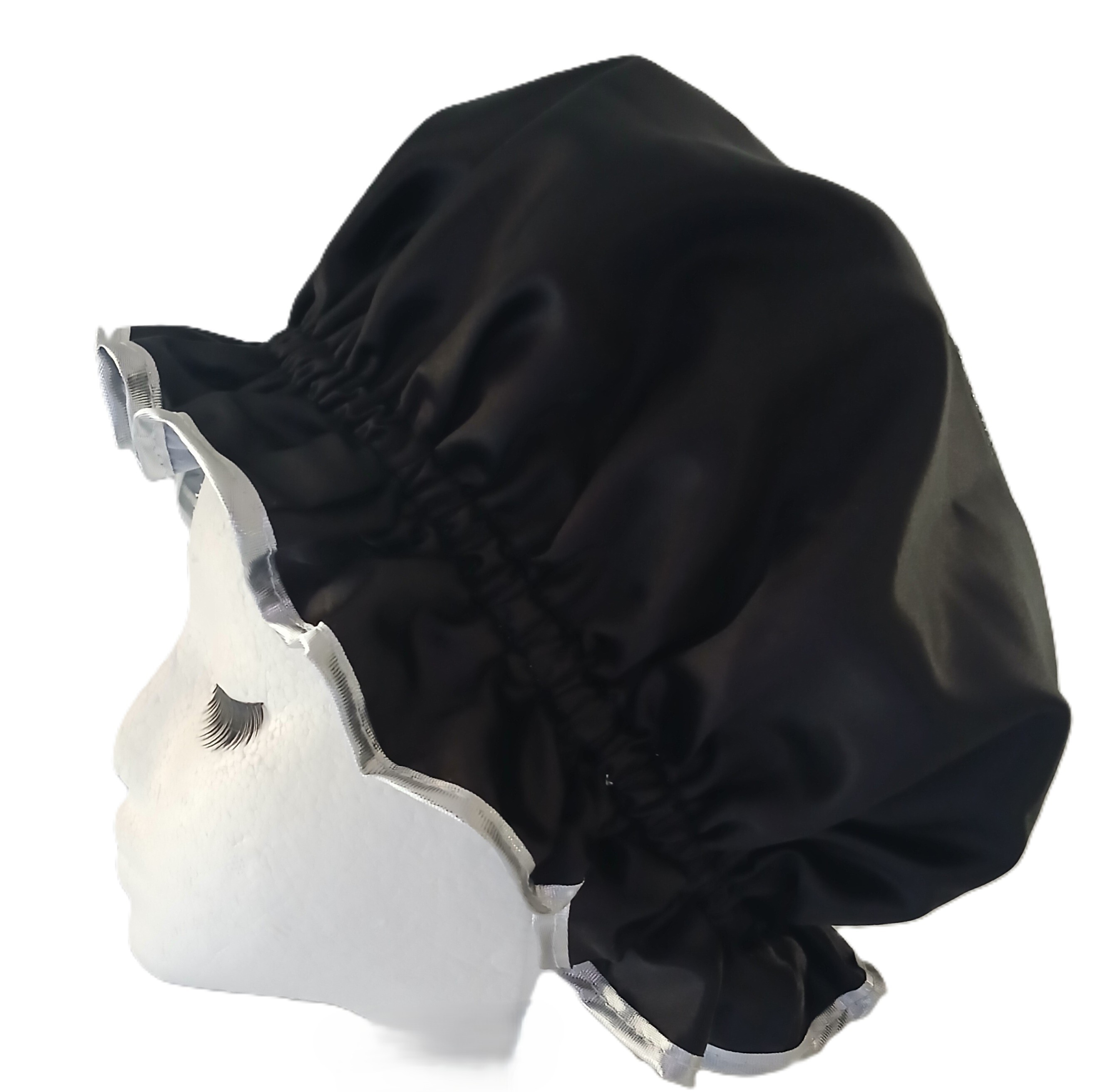 Diamante Shower Cap - PARIS - Black