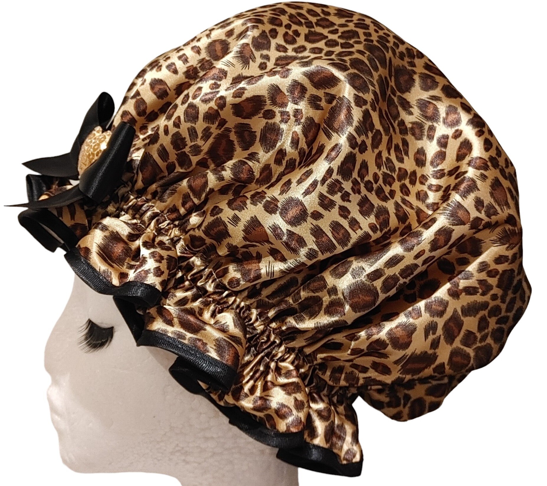 XL Ladies Shower Cap - Wild Cat