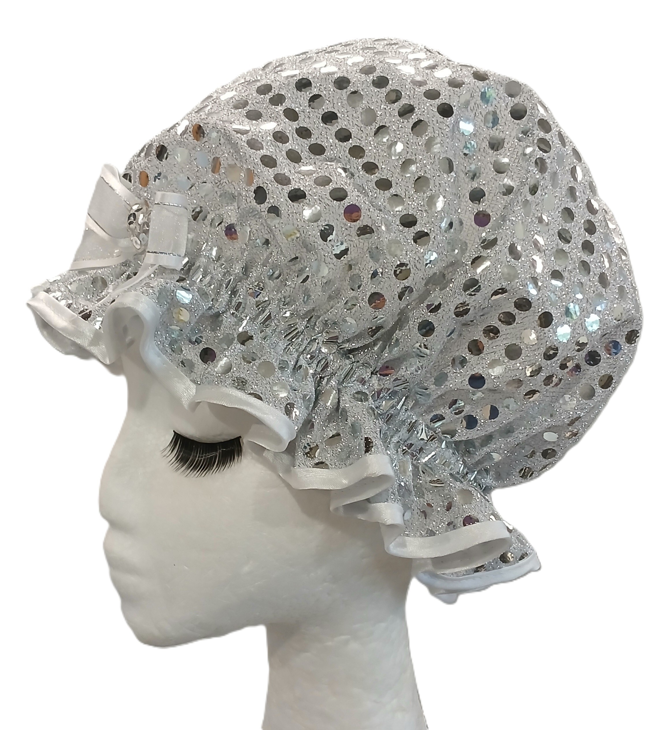 Silver White Sequin