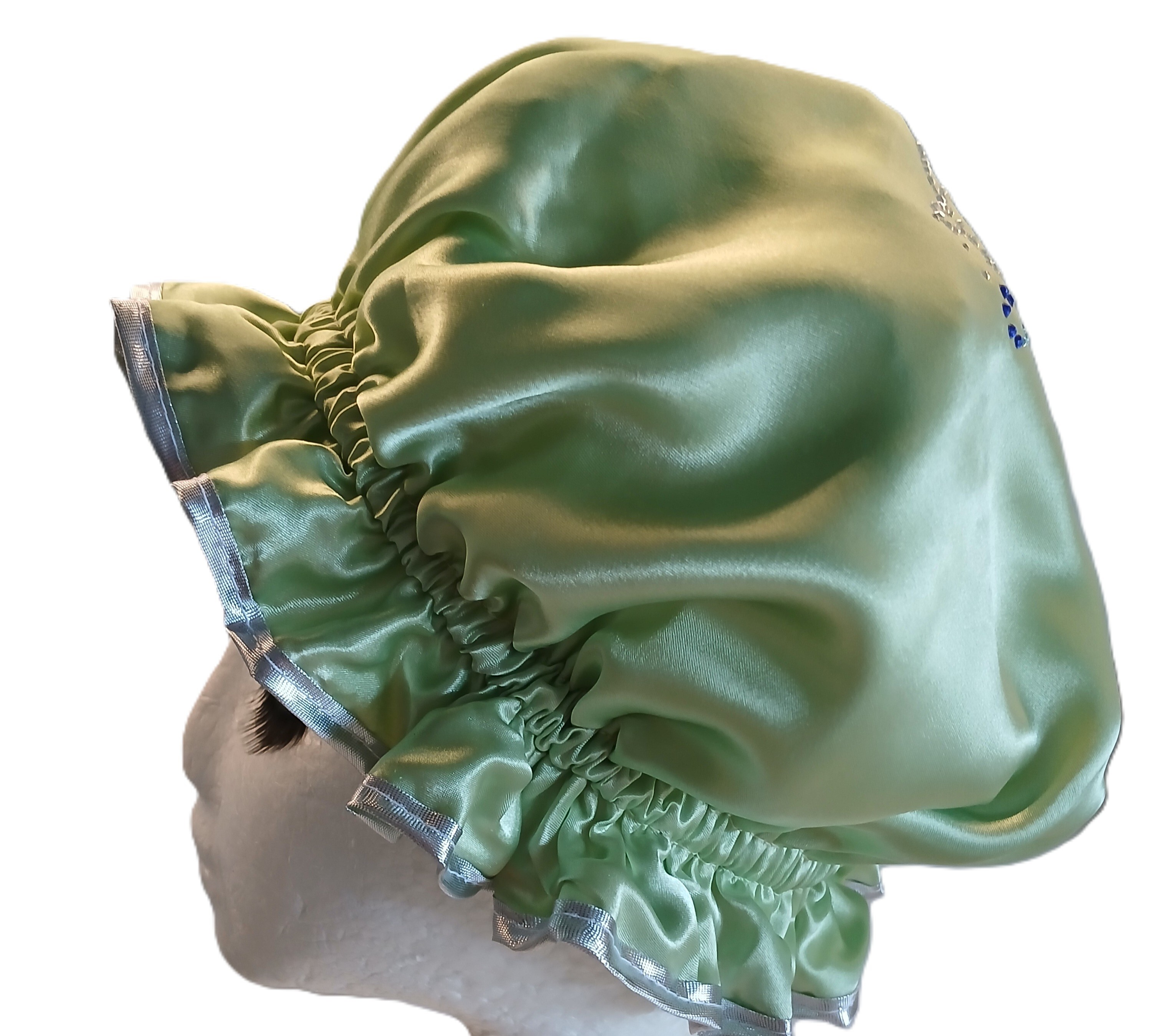 Diamante Shower Cap - DOLPHINS (Girls) - Lime