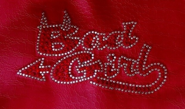 Diamante Shower Cap - BAD GIRL - Red