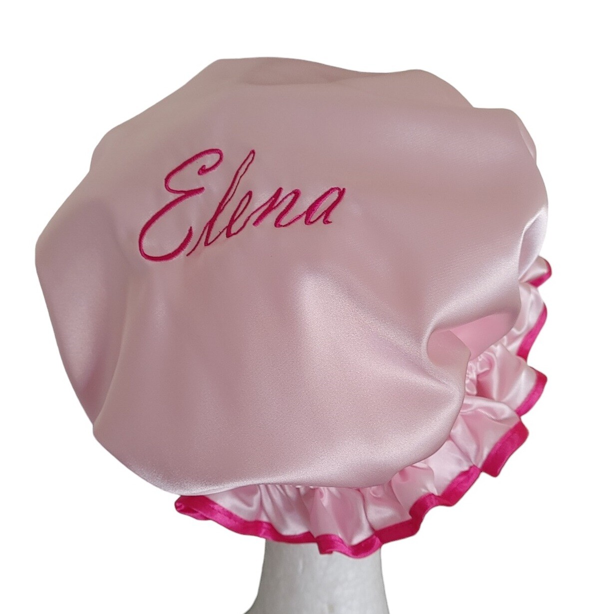 Embroidered / Personalised Ladies Standard Size Shower Cap 