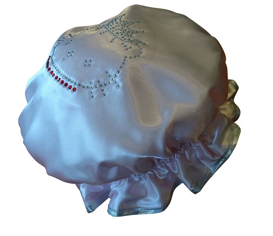 Diamante Shower Cap -LITTLE KITTY - Pink (Girls)