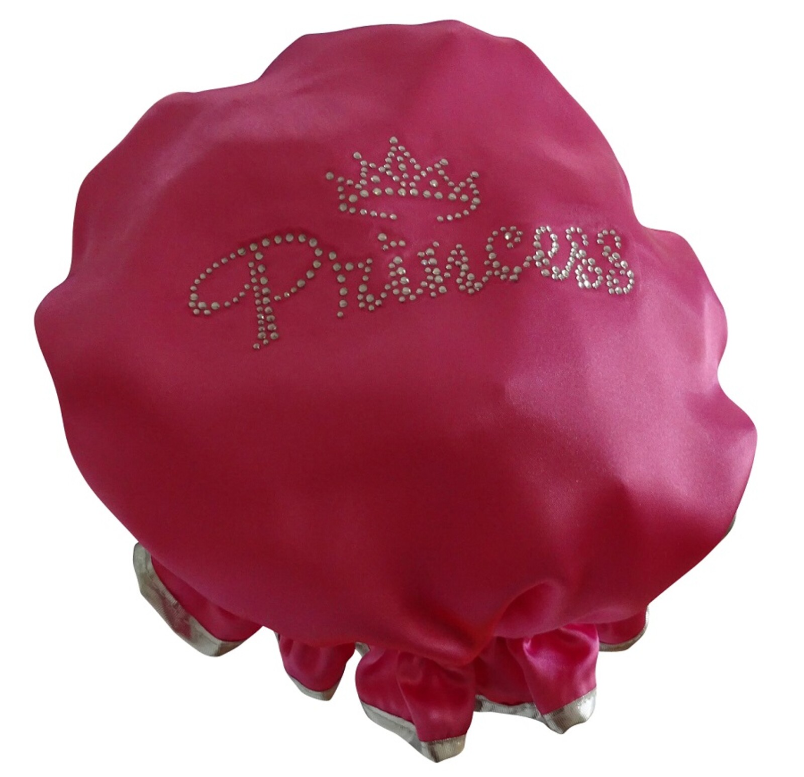 Diamante Shower Cap - PRINCESS - Hot Pink (Girls)