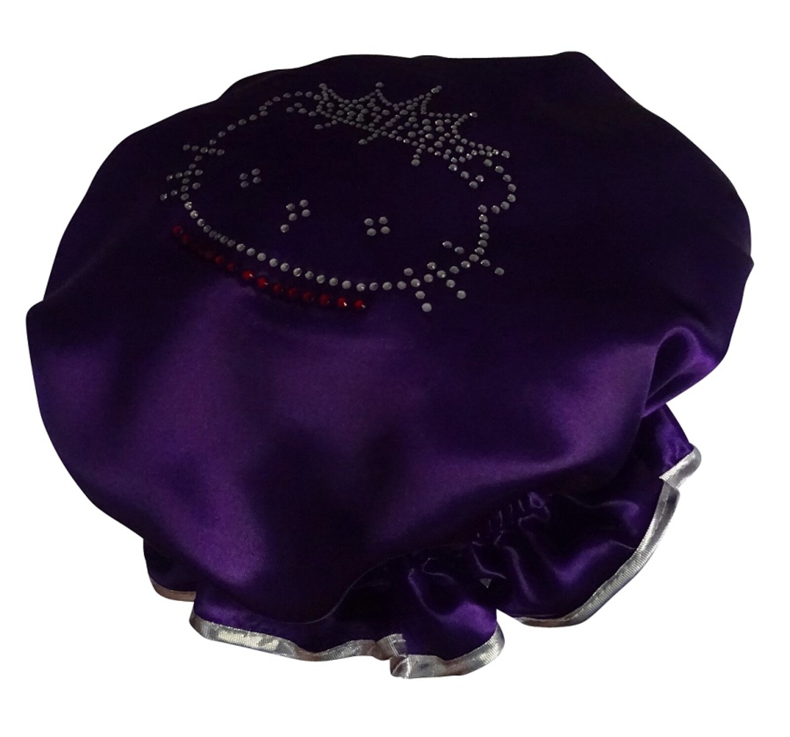 Diamante Shower Cap -LITTLE KITTY - Purple (Girls)