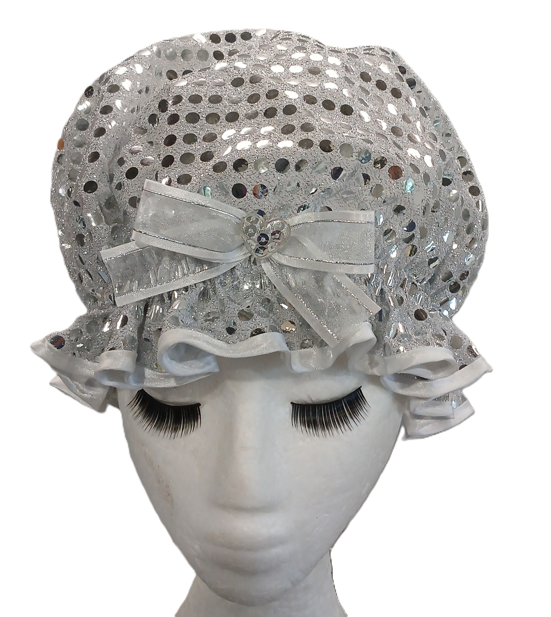 Silver White Sequin