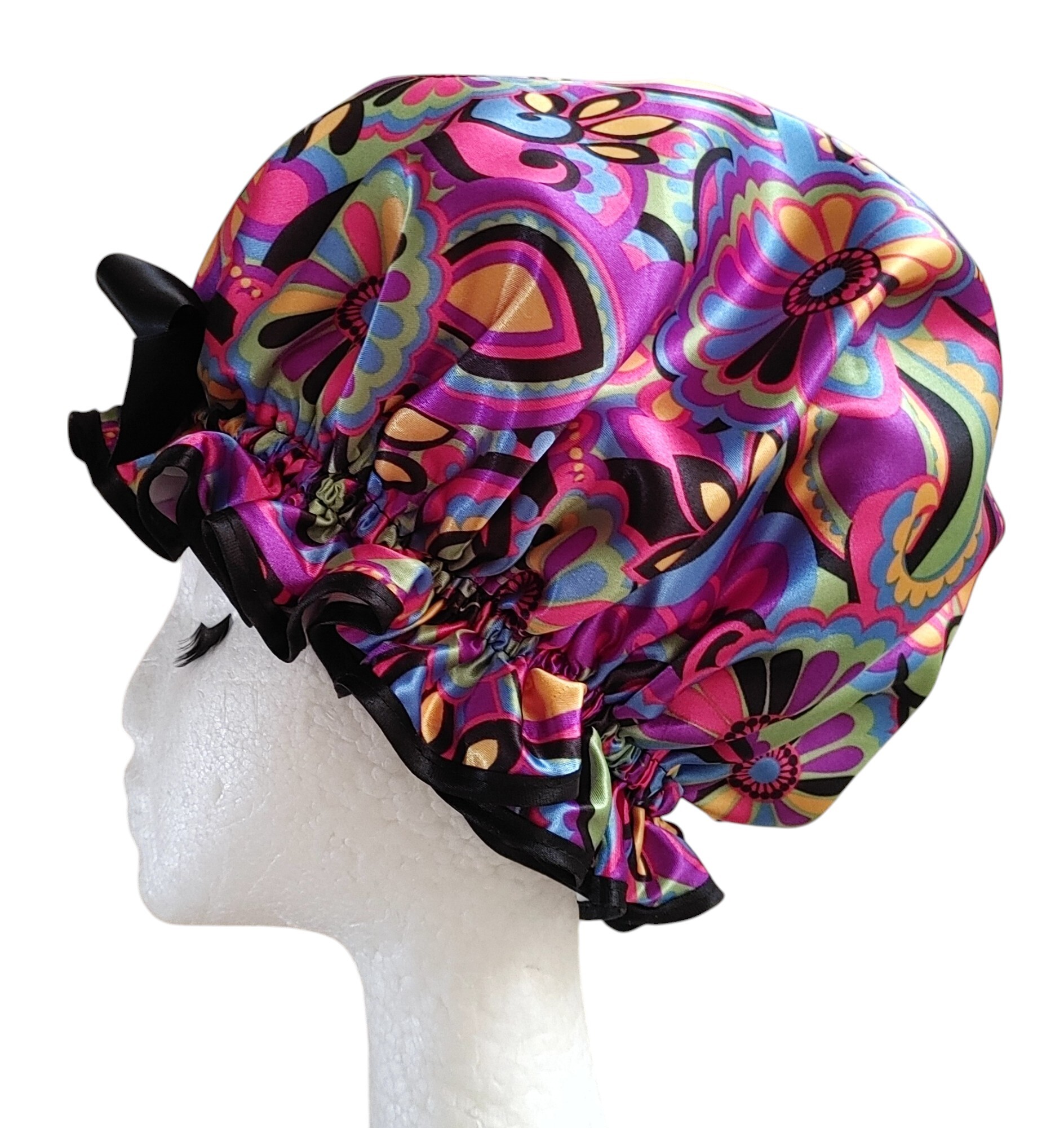 XL Ladies Shower Cap - Razzamatazz