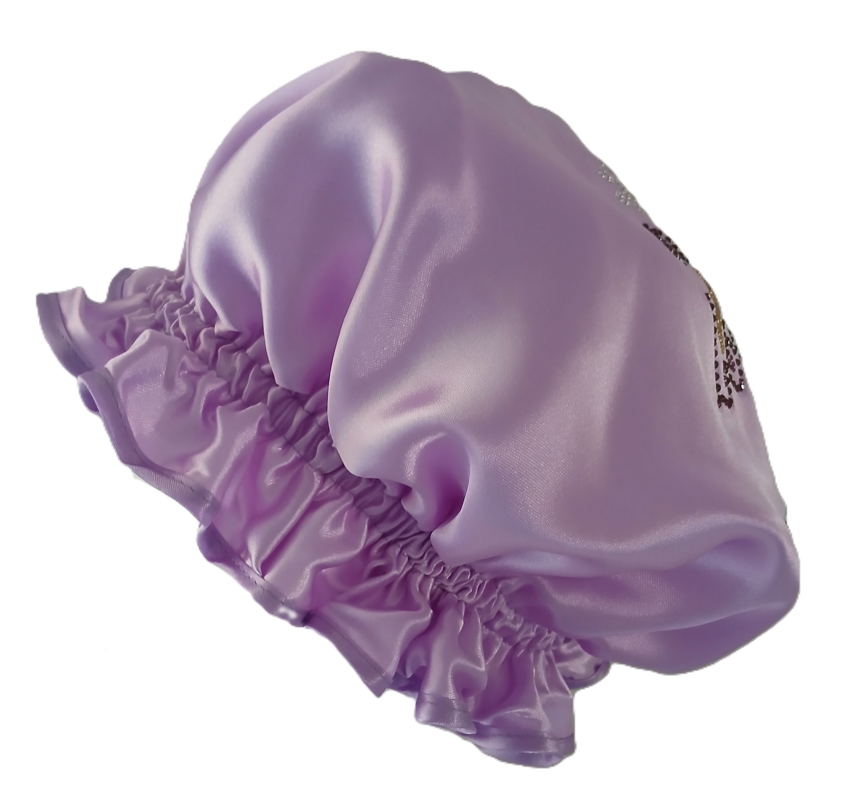 Diamante Shower Cap - DOG LOVER - Lilac