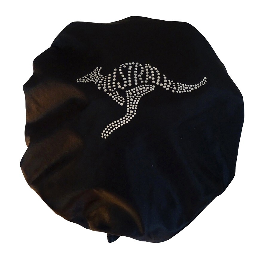 Diamante Shower Cap - AUSSIE ROO - Black